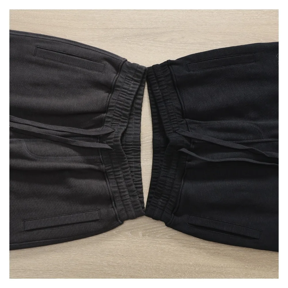 الرجعية بسيطة محبوك Sweatpants الخريف والشتاء القطن الخالص الصوف الدافئة سليم طماق الرجال السراويل اليومية غير رسمية #2