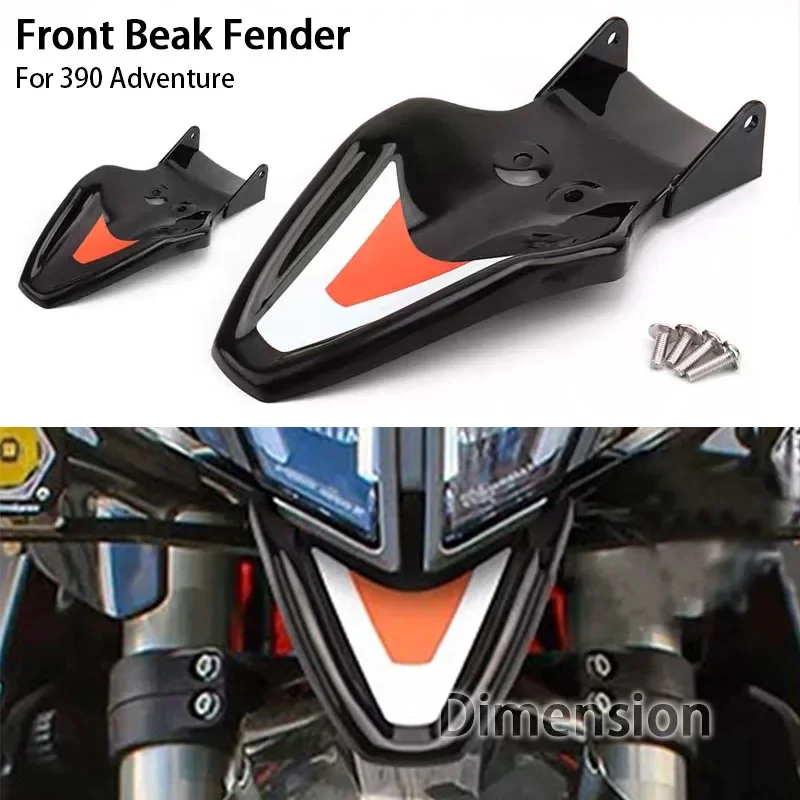 

New Motorcycle Accessories White/Black Front Fender Tip Beak For 390 ADV 390 Adventure 390 ADVENTURE