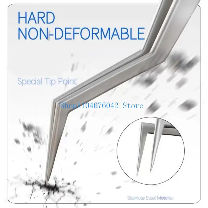 652F Chip Tin Planting Positioning Stainless Steel Tweezers Hardness For Soldering And IC Chip Repair Pliers Tool Hardness