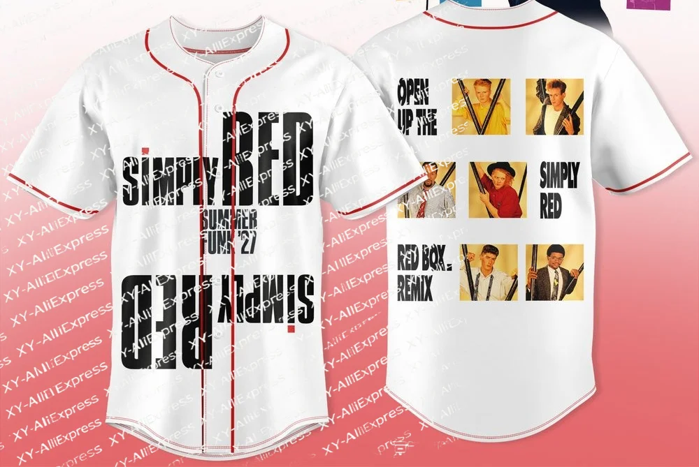 Men Lightweight Baseball Jersey, Retro Photo Collage Print, Quick Dry Fabric for Music Festivals & Concert Trips