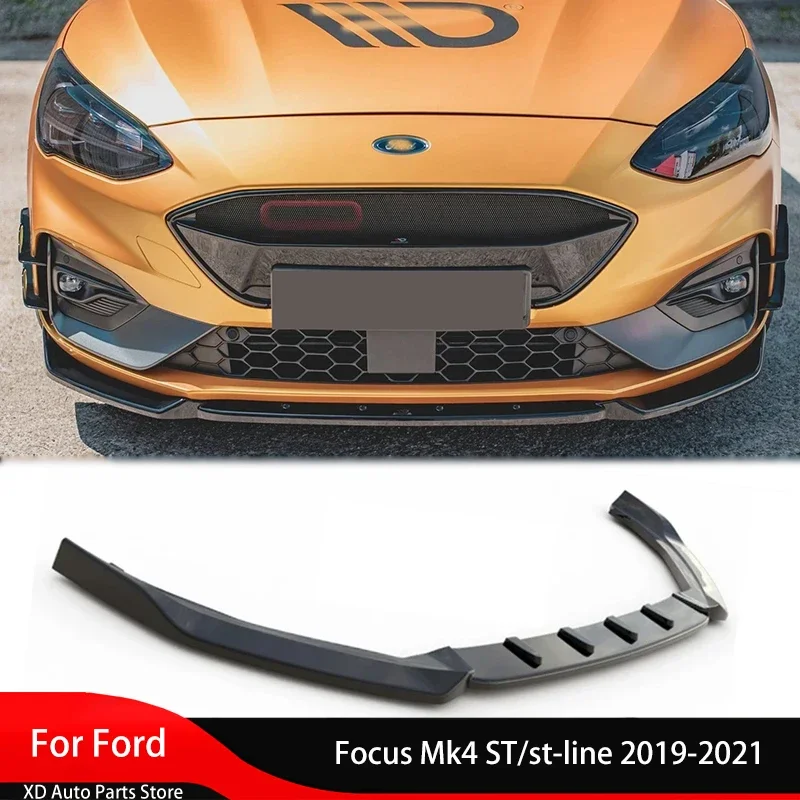 포드 포커스 Mk4 ST/st-line 2019-2021 프론트 스포일러 자동차 액세서리 프론트 범퍼 하부 가드 용 삽 프론트 립 디퓨저