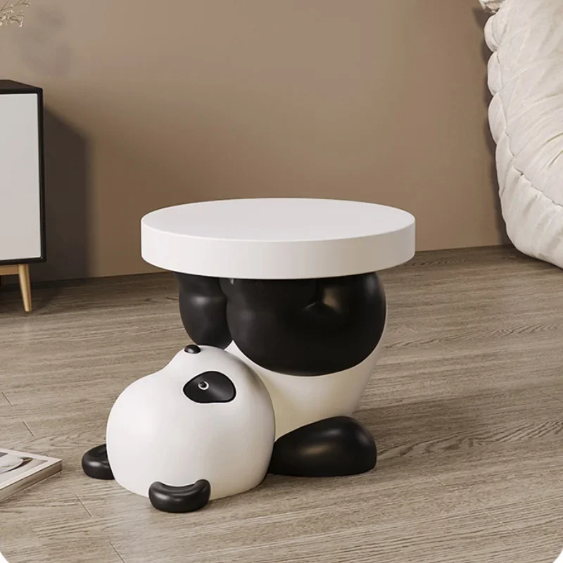 

Panda Home Decorative Floor Stool for Shoe Changing and Sitting Stools Ottomans