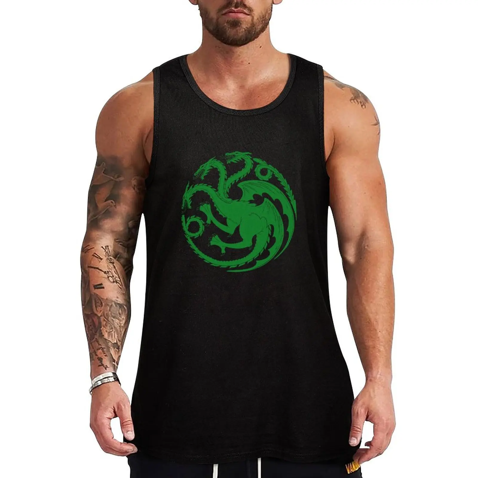

Team Green Tank Top man vest sleeveless Men's t-shirts summer Men's tops sleeveless tshirts for men