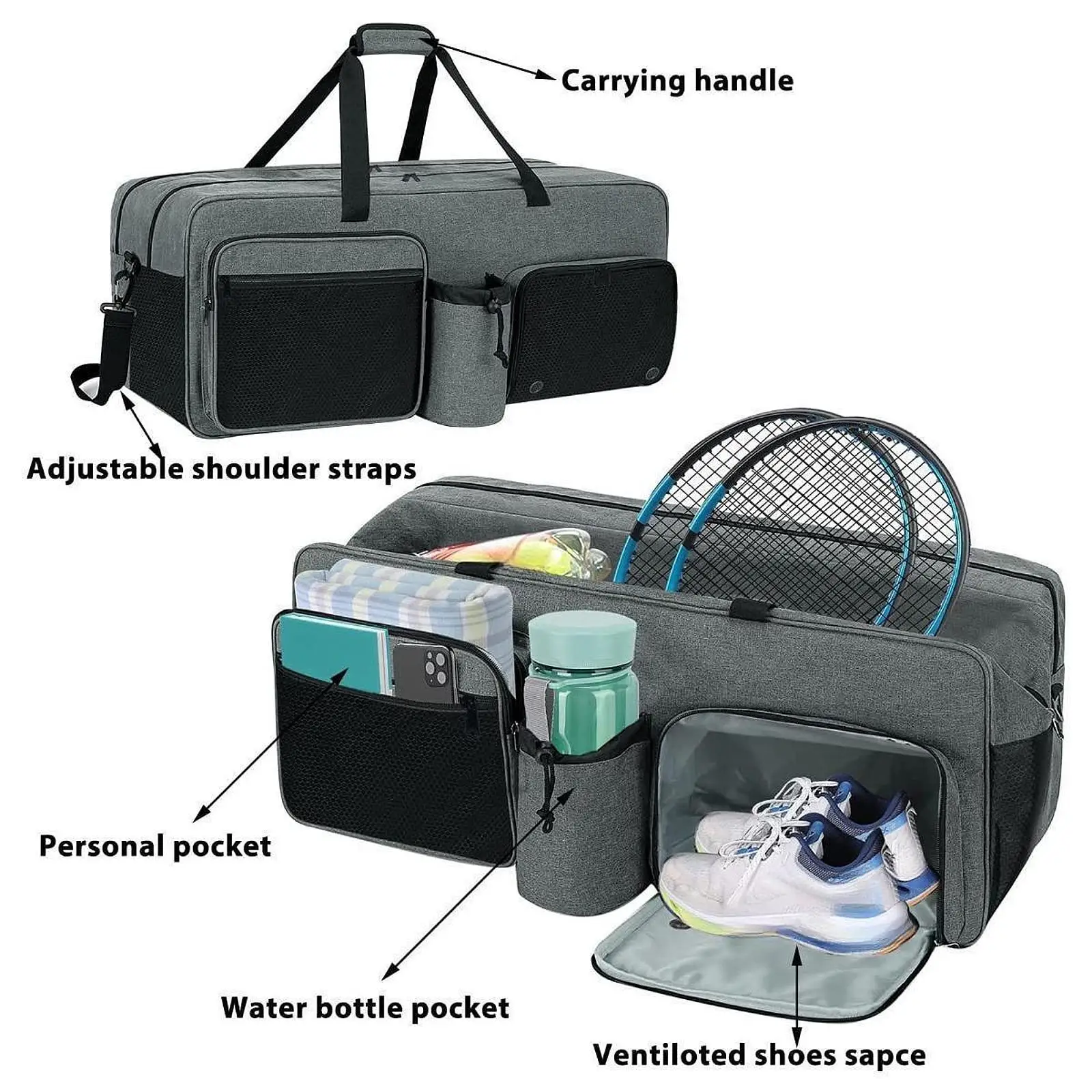 travel-duffle-bag-tennis-bag-large-capacity-portable-sports-adults-players-racket-tote-for-camping-exercise