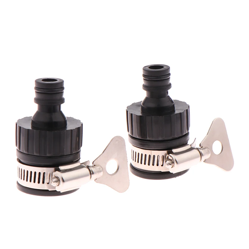 2pcs Durable Universal Water Faucet Adapter Plastic Hose Fitting Quick Connect Fitting Tap For Car Washing Garden Irrigation