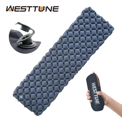 Outdoor Sleeping Pad Camping Inflatable Mattress Ultralight Air Cushion Travel Mat Folding Bed No Headrest For Travel Hiking