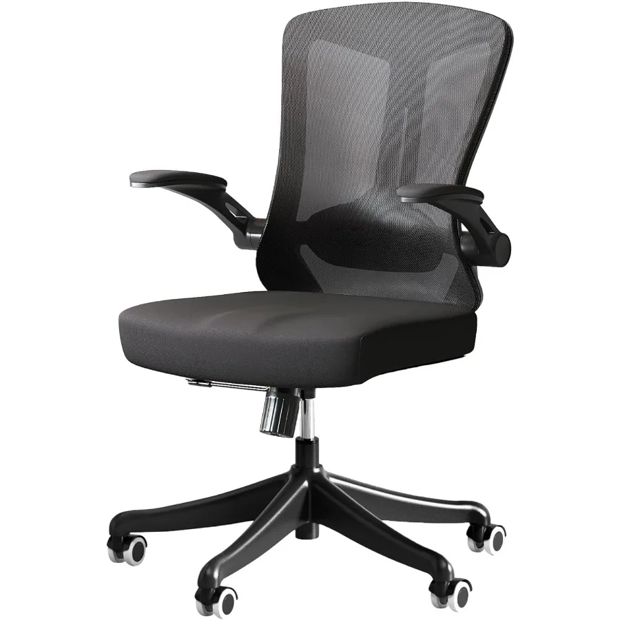 Executive Office Chair Ergonomic Comfort Home Desk Chair with Mid Back Design Gaming-Style Chair Featuring Adjustable Height Bu