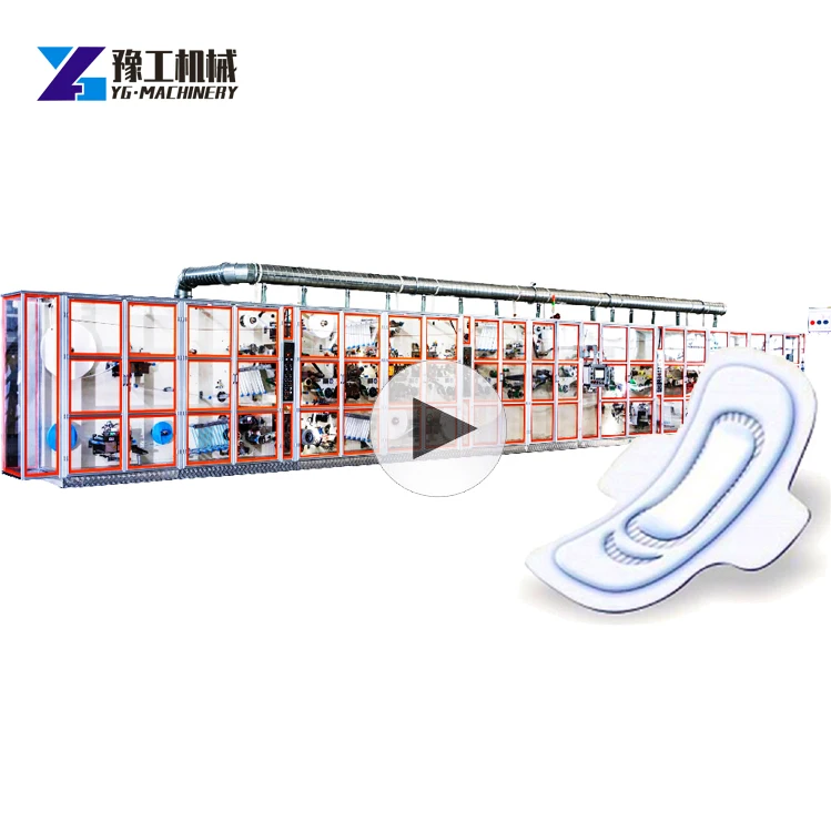 Best Quality Ah-xd Fullservo Puff Sanitary Napkin Pads Making Machine for Sale In China