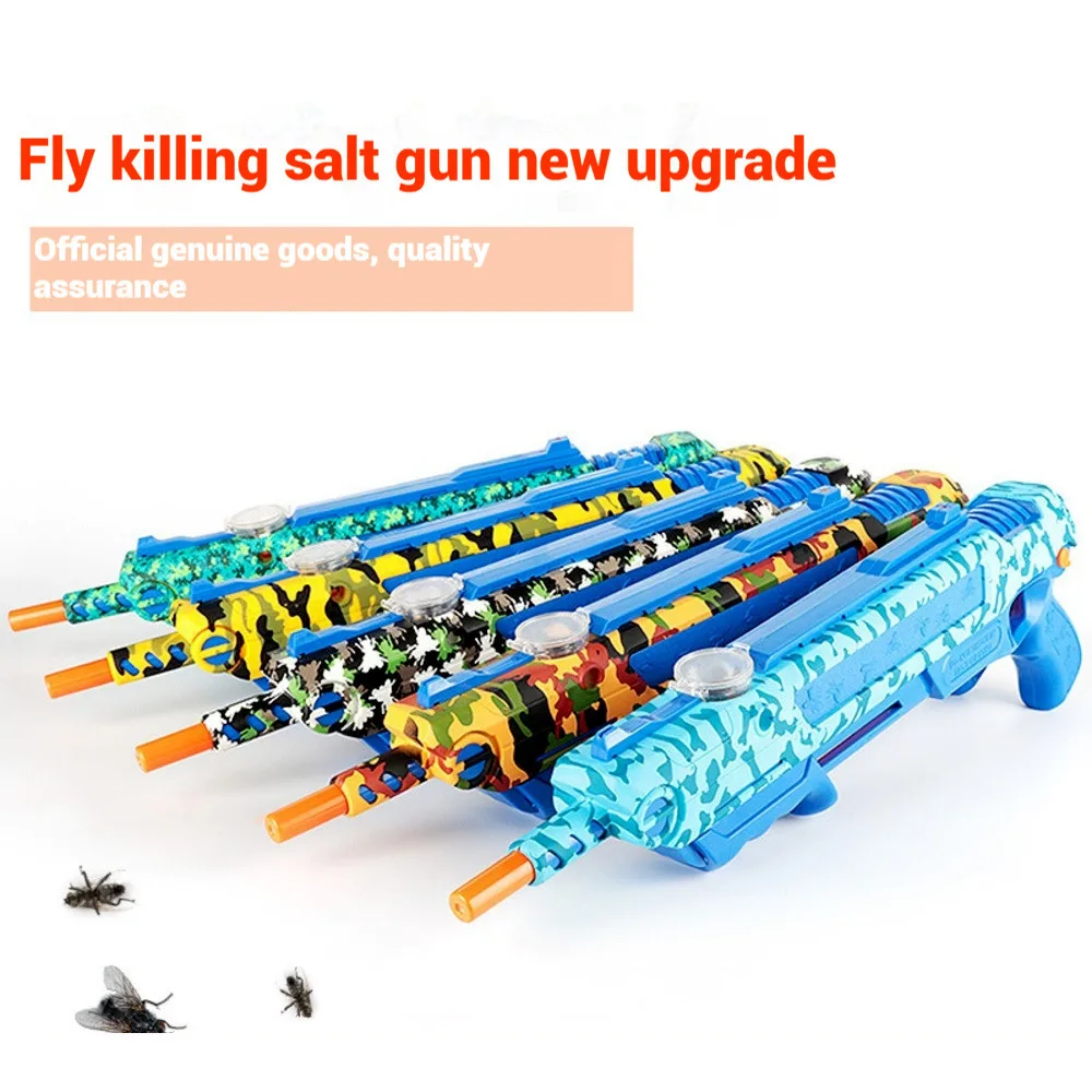 소금 파리 모기 킬러 건 사실적인 장난감 총 성인용 재미있는 해충 방제 야외 게임 남성 여성 소년 소녀 선물