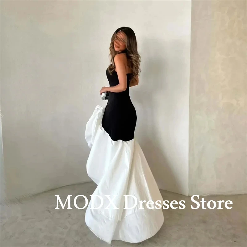 ชุดราตรีผ้าซาตินสีตัดกันสไตล์อาหรับ แบบไม่สมมาตร  ชุดออกงานสำหรับผู้หญิง  ชุดราตรีงานเลี้ยง  ชุดเดรสสำหรับคนดัง  ชุดงาน Quinceanera