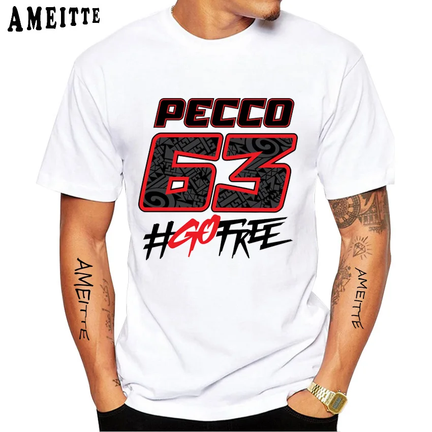 Francesco Pecco Bagnaia 63 GP Race Legend Riding T-Shirt Boy Rider Casual T shirt Motorcycle Sport Racing White Tees