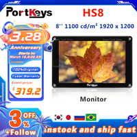 Portkeys HS8  8” 3G-SDI/4K HDMI-compatible input 1000nit high Brightness Monitornew aluminum alloy cnc housing Camera Monitor