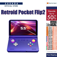 Retroid Pocket Flip2 Handheld Android SD865/5.5”1080p Oled Wifi6 Handheld Portable Gaming Console With Hall Rockers Custo