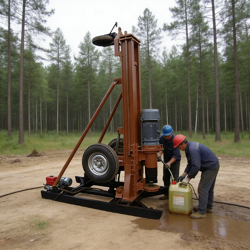 Customized Mini Hydraulic Water Well Drilling Rig Lightweight 150m Portable Electric Home Use Shallow Well Drilling Machine