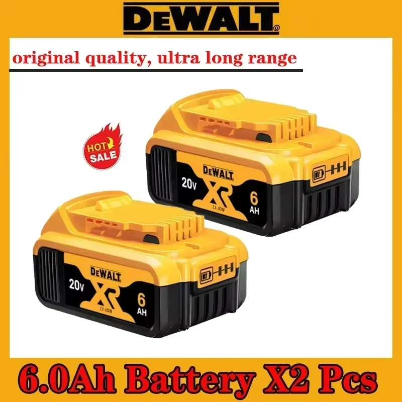 

100% High Rate Genuine Dewalt 20V Battery, Dewalt DCB200 Power Tool Battery Rechargeable Lithium Ion Battery 2AH 5AH 6AH