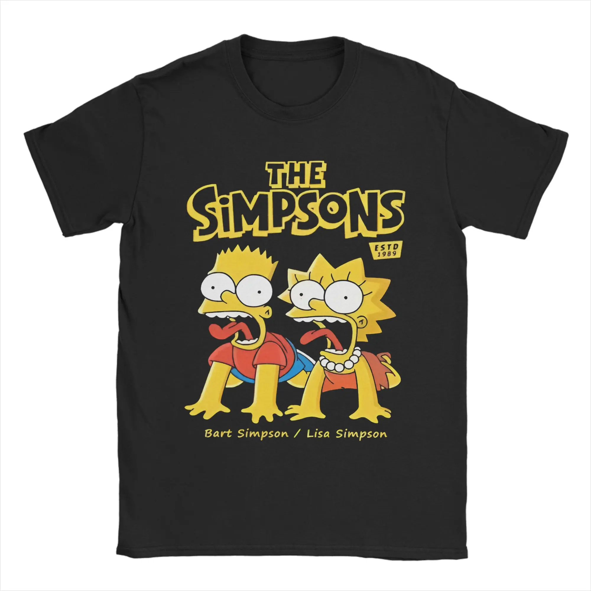 The S-Simpsons Funny Cartoon  T Shirt For Men Women Cotton Tops Casual  Round Neck Short Sleeve