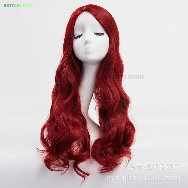 The Queen Mera Amber Cosplay Anime Sea Movie Comic Cosplay Aqua Jumpsuit Red Curly Wig Women Sexy Cosplay Green Suit