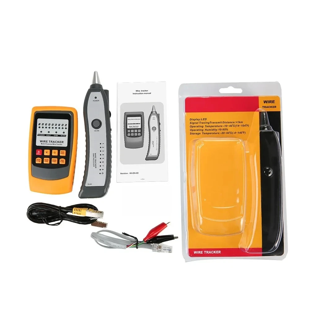 Stable GM60 Professional Network Cable Tester RJ45 RJ11 Telephone Line Finder Wire Tracer Cable Testing Tool