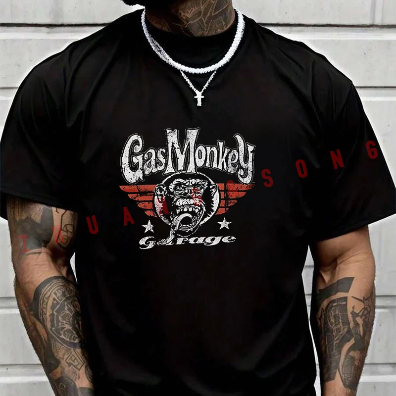 Men T-shirt New Best Of Gas Monkey Graphic TShirt Quick Drying Shirt Plain Black T Shirts Summer Casual Top Clothing