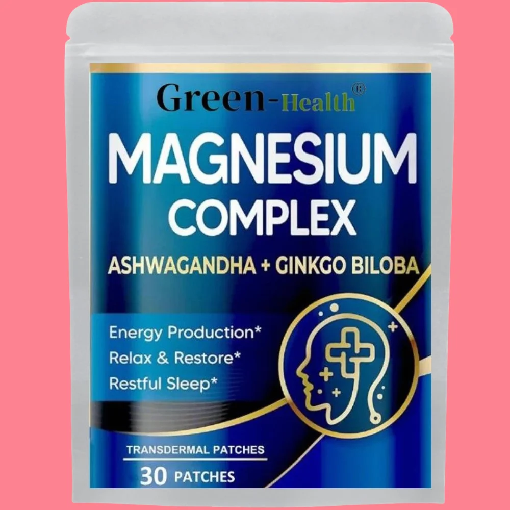 30 Patches Magnesium komplex transdermale Patches mit Ashwagandha Ginkgo Biloba-entspannen und wiederherstellen