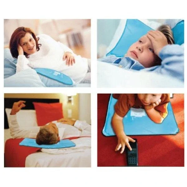 Cooling Pillow Pad Summer Therapy Insert Sleeping Aid Pad Mat Muscle Relief Cooling Gel Pillow Ice Pad Massager Sleep