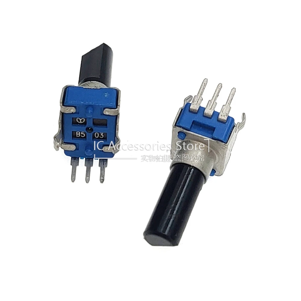 5PCS 09 Type RV09 Vertical Single 3Pin B10K B103 B20K B203 B50K B503 Potentiometer D Shaft Length 18MM