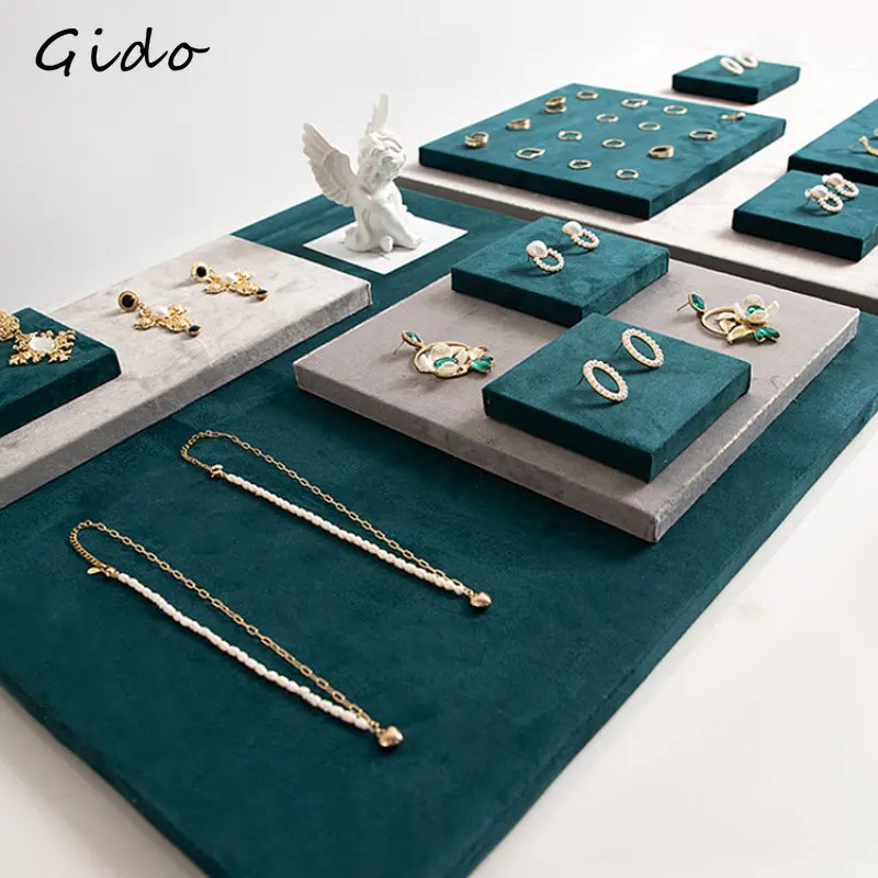 

Jewelry Display Rack Velvet Display Board Jewelry Store Counter Commercial Jewelry Props Earrings Jewelry Rack Flannel Tray