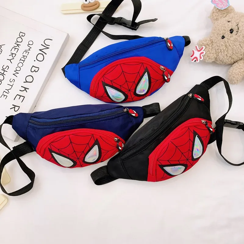 

Marvel Spider-Man Bag Cute Waist Bag Lightweight Boys and Girls Crossbody Bag Outdoor Casual Tide Cool Chest Bag