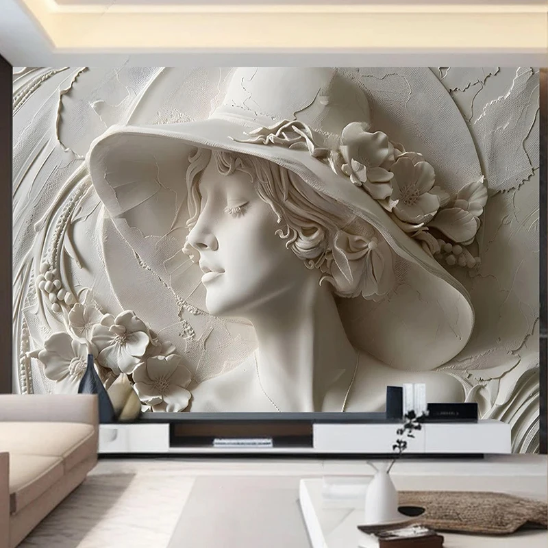 Modern Custom Photo Mural Wallpaper 3D Stereo Relief Wall Painting Background Living Room Bedroom Dining Room Art Home Decor