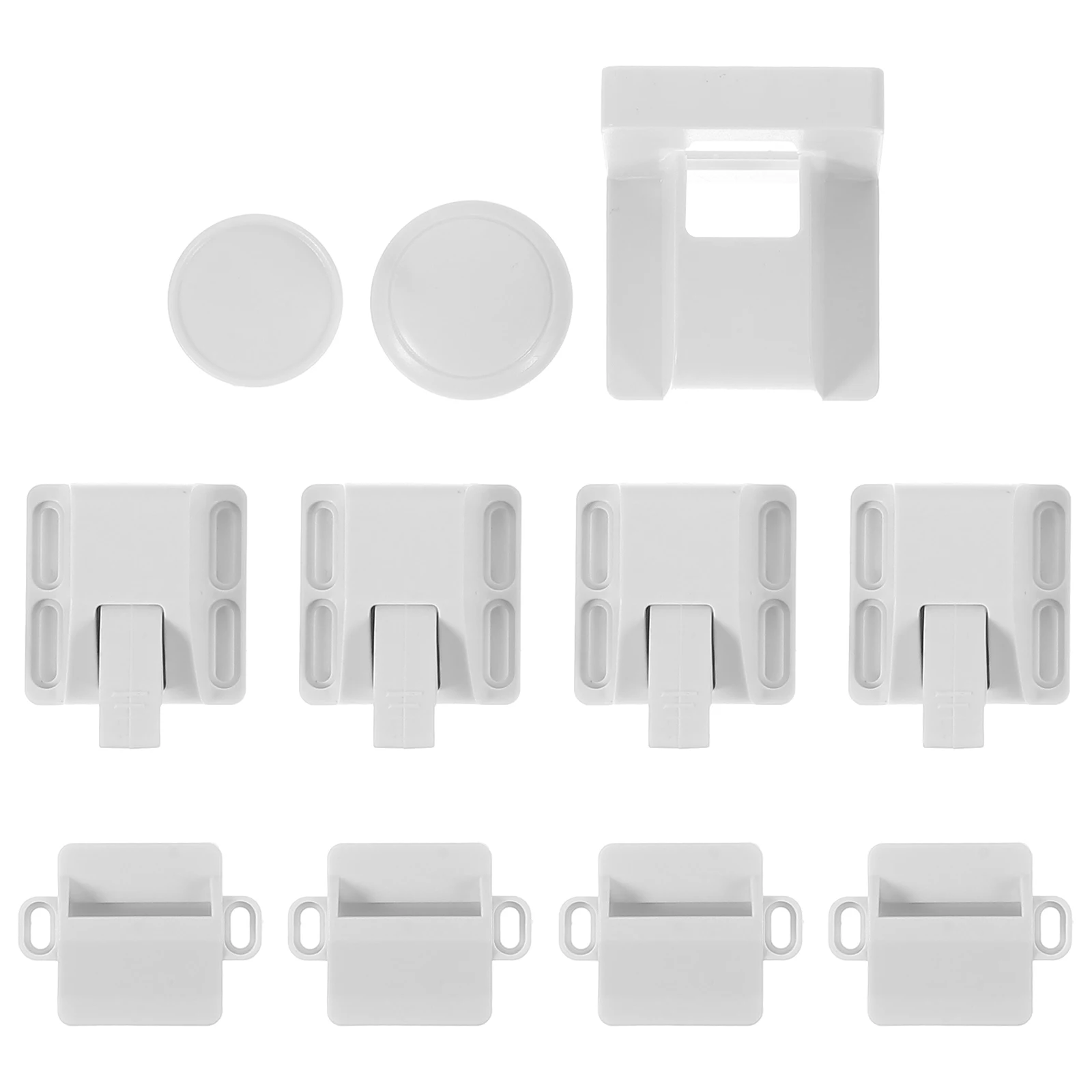 

5 White Magnetic Locks Durable Child Safety Refrigerator Latches Easy Install Cabinet Door Locks Baby Proof Long Lasting