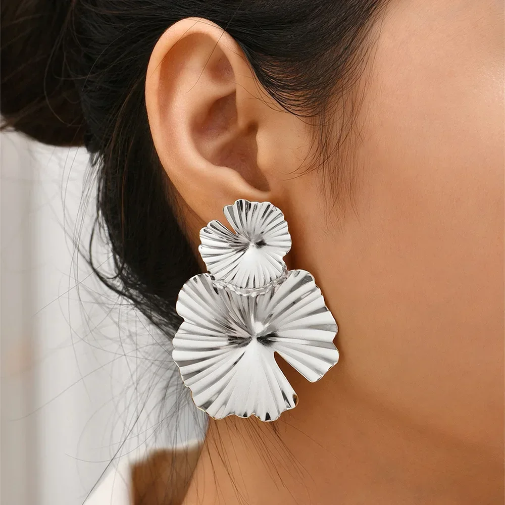 

Flower Earrings Fashion Geometry 2023 French Design Eardrop For Women