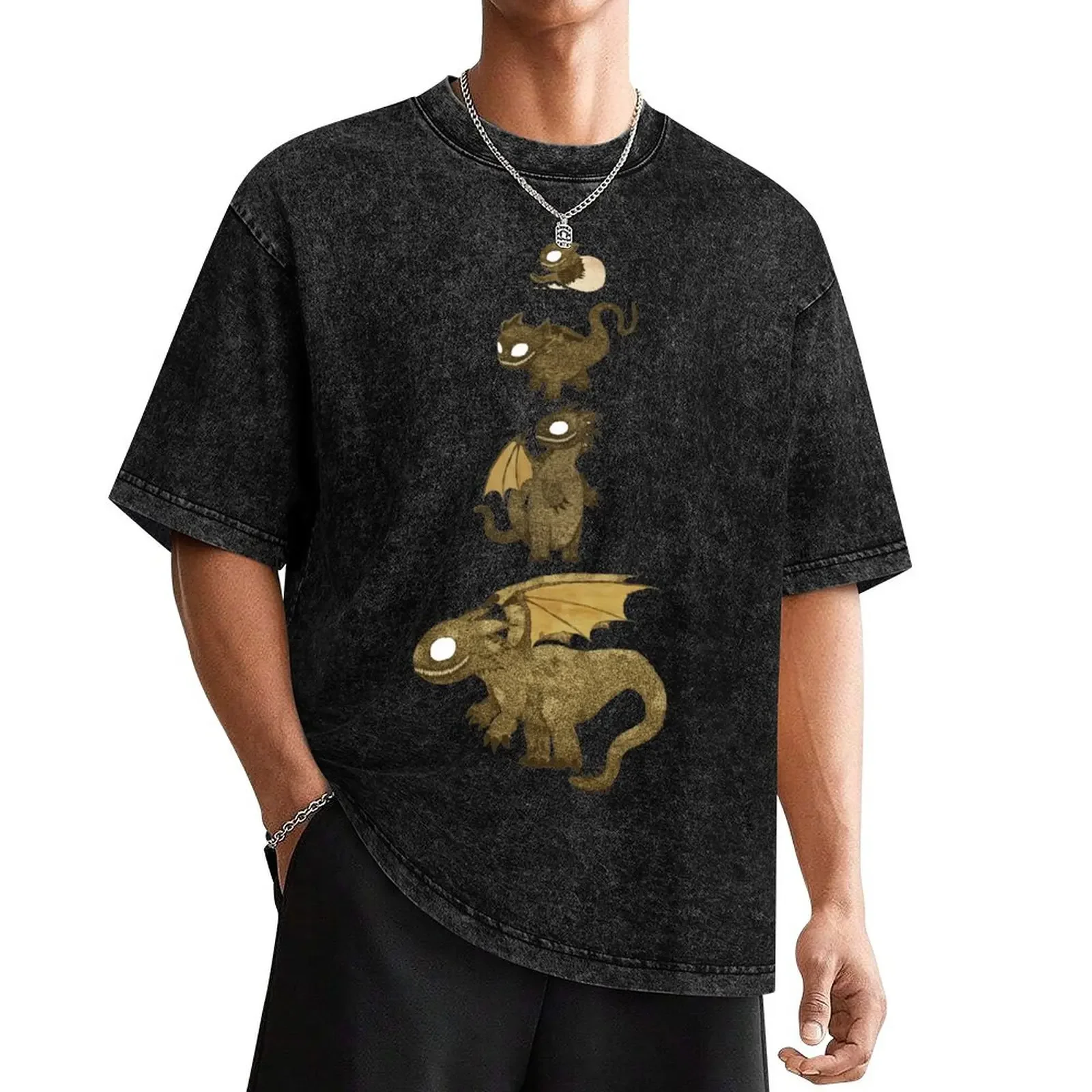 

Dragon metamorphosis T-Shirt shirts graphic anime figures vintage tee shirts for men