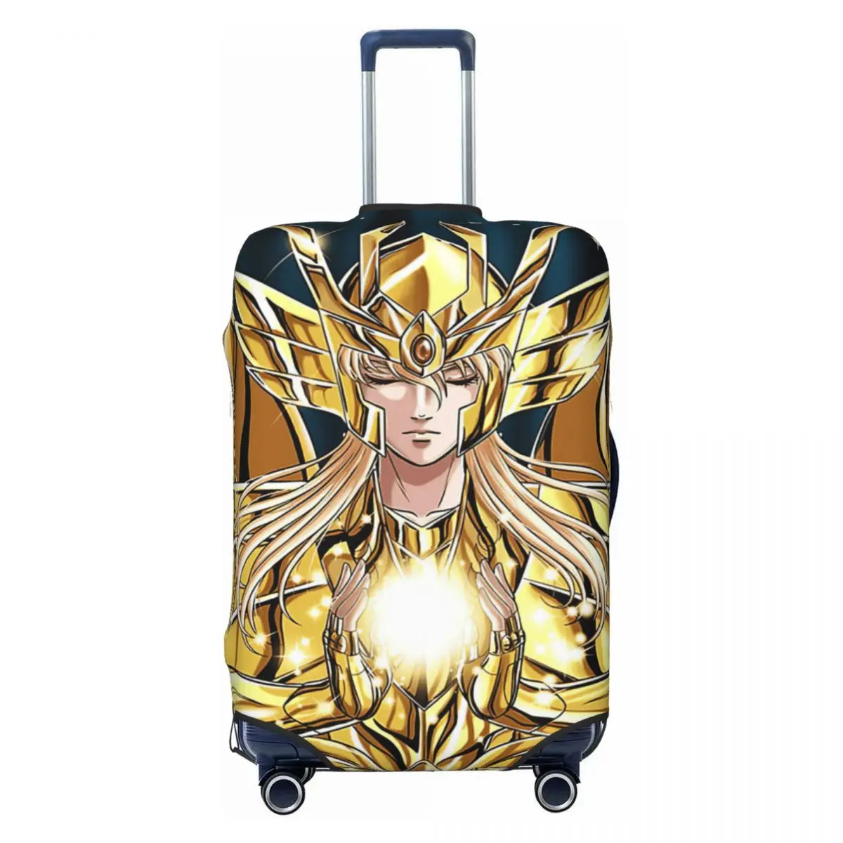 

Virgo Shaka - Shaka Gold Cloth Saint Seiya Luggage Protective Dust Covers Elastic Waterproof 18-32inch Suitcase Cover Travel