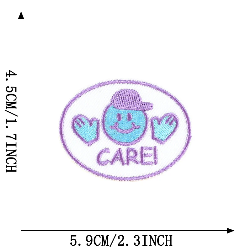 Brief niedlichen kleinen Eisen auf Patches für Kleidung gestickte Aufkleber Naszywka DIY Thermo kleber Kinder Baby Stoff Nähen Parches – Detail 28
