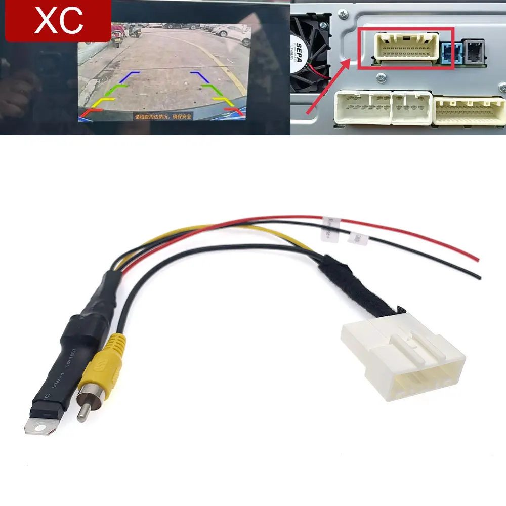 Backup Camera Retention Harness Wiring Adapter for Toyota 4Runner Camry Corolla RAV4 Highlander Tacoma Tundra Prius 2014-2019