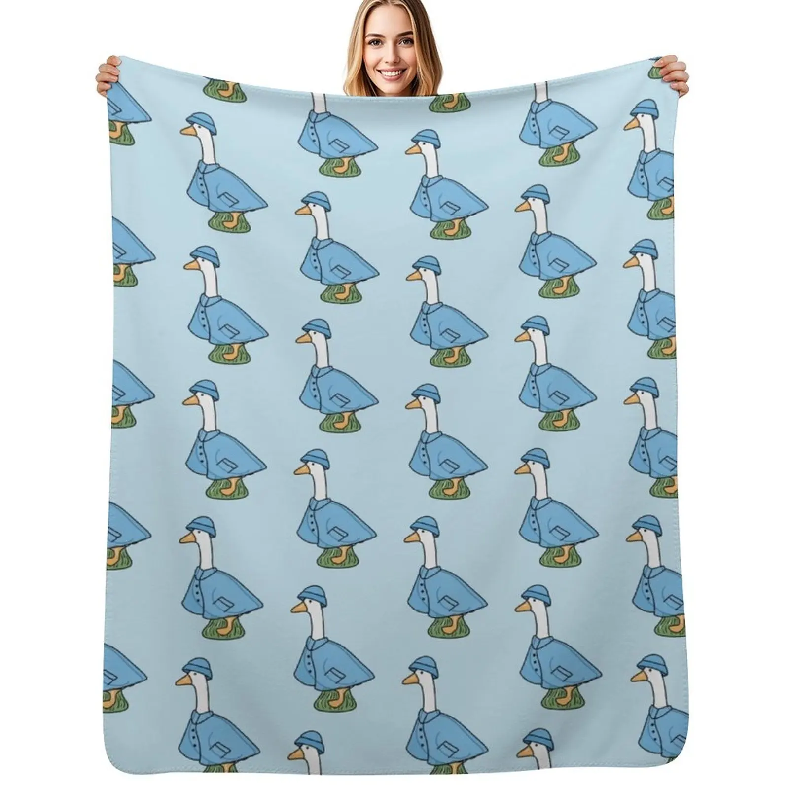 Spring Goose - Raincoat Throw Blanket cosplay anime Comforter Personalized Gift Thermal Weighted Baby Blankets
