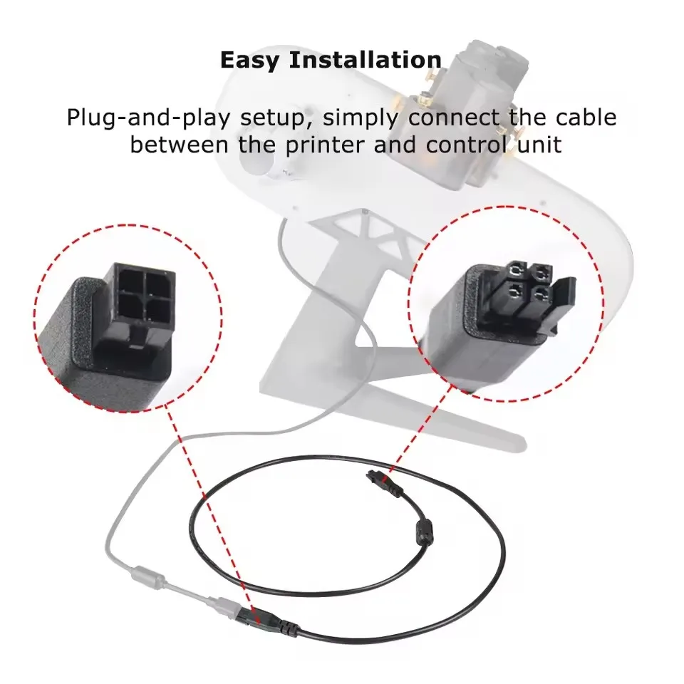 ل بامبو مختبر AMS لايت تمديد كابل مع مرشح حلقة مغناطيسية 1 متر 1.5 متر 2 متر 4pin كابلات ل بامبو مختبر A1 A1 أجزاء طابعة ثلاثية الأبعاد صغيرة