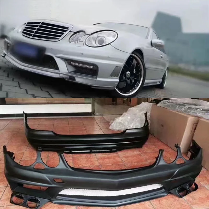 

W211 E350 Car Frp Unpainted Front Rear Bumper Side Skirts for W211 E280 Wald Body Kit 05-10
