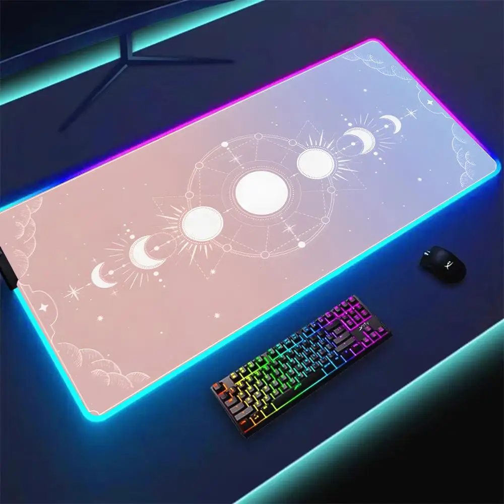 

Крутой коврик для мыши RGB, настольный коврик, игровые коврики, офисный коврик, аксессуары для геймеров, ПК, клавиатура, расширительные коврики, резиновые противоскользящие