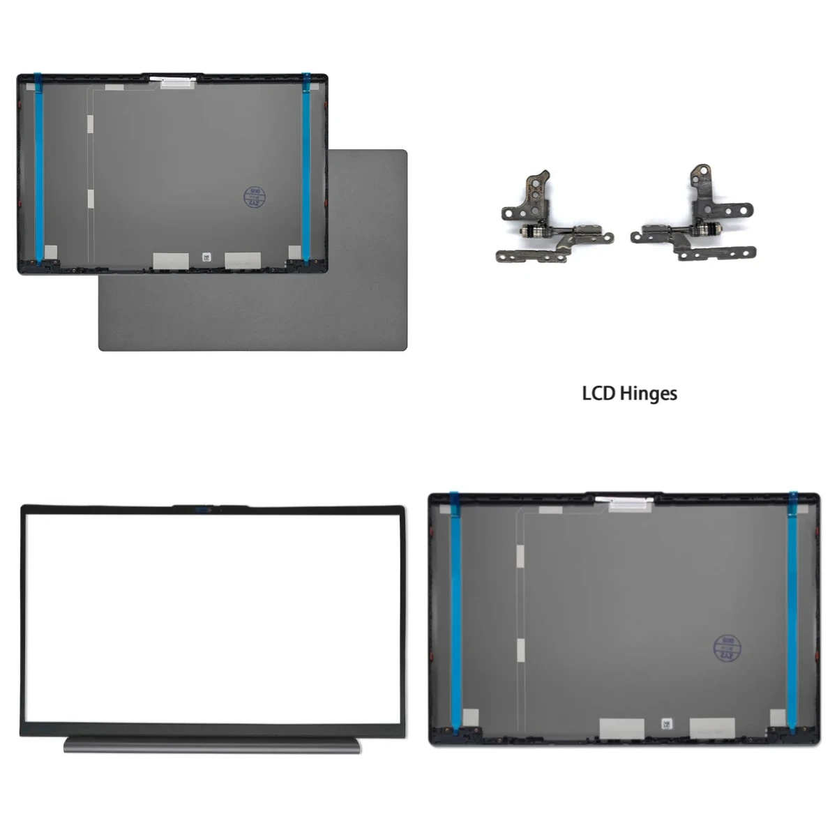 Repalce capa para ideapad 5 15are05 15itl05 15iil05 15alc05 2020 2021 lcd capa traseira moldura frontal dobradiças capa de