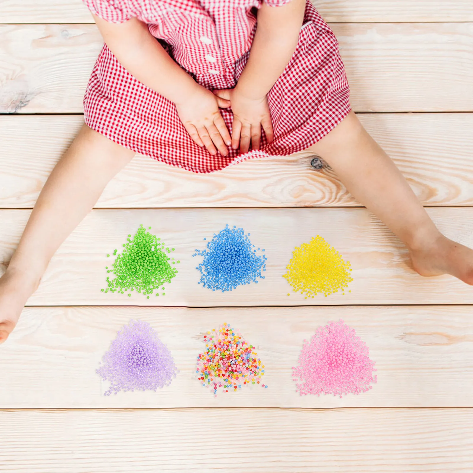 

6 Bags Multi Color Micro Foam Beads DIY Craft Supplies for Kids Creative Projects Foam Beads Decorative Filling and Art