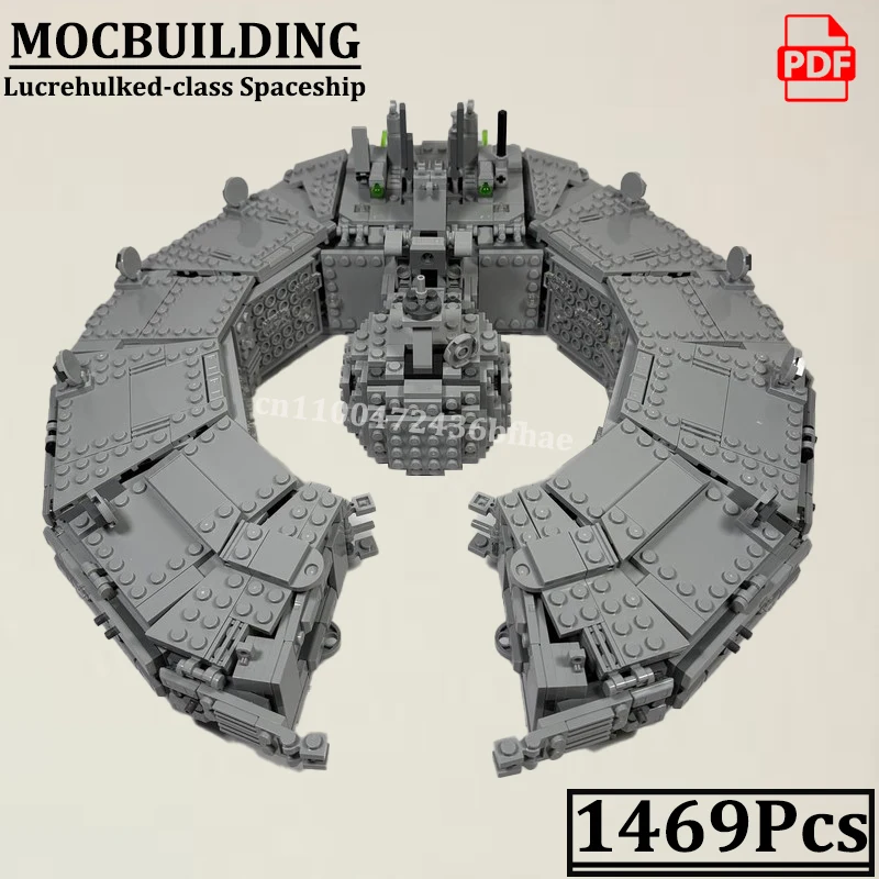

Lucrehulked-class Spaceship Model MOCBUILDING Creative Blocks Star Movie Construction Bricks Toys Gift