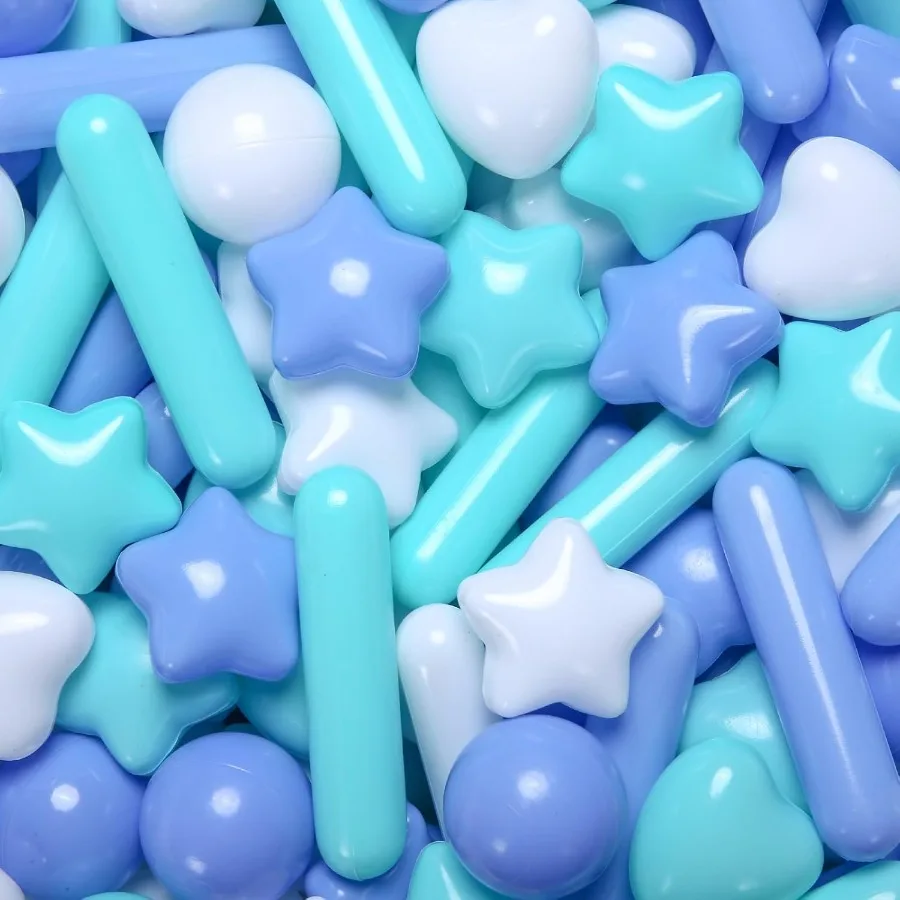 100PCS Palline da pozzo per bambini Macaron Ball Pit Balls Palline giocattolo in plastica a prova di schiacciamento per i più piccoli Palline da gioco Tenda da gioco per bambini