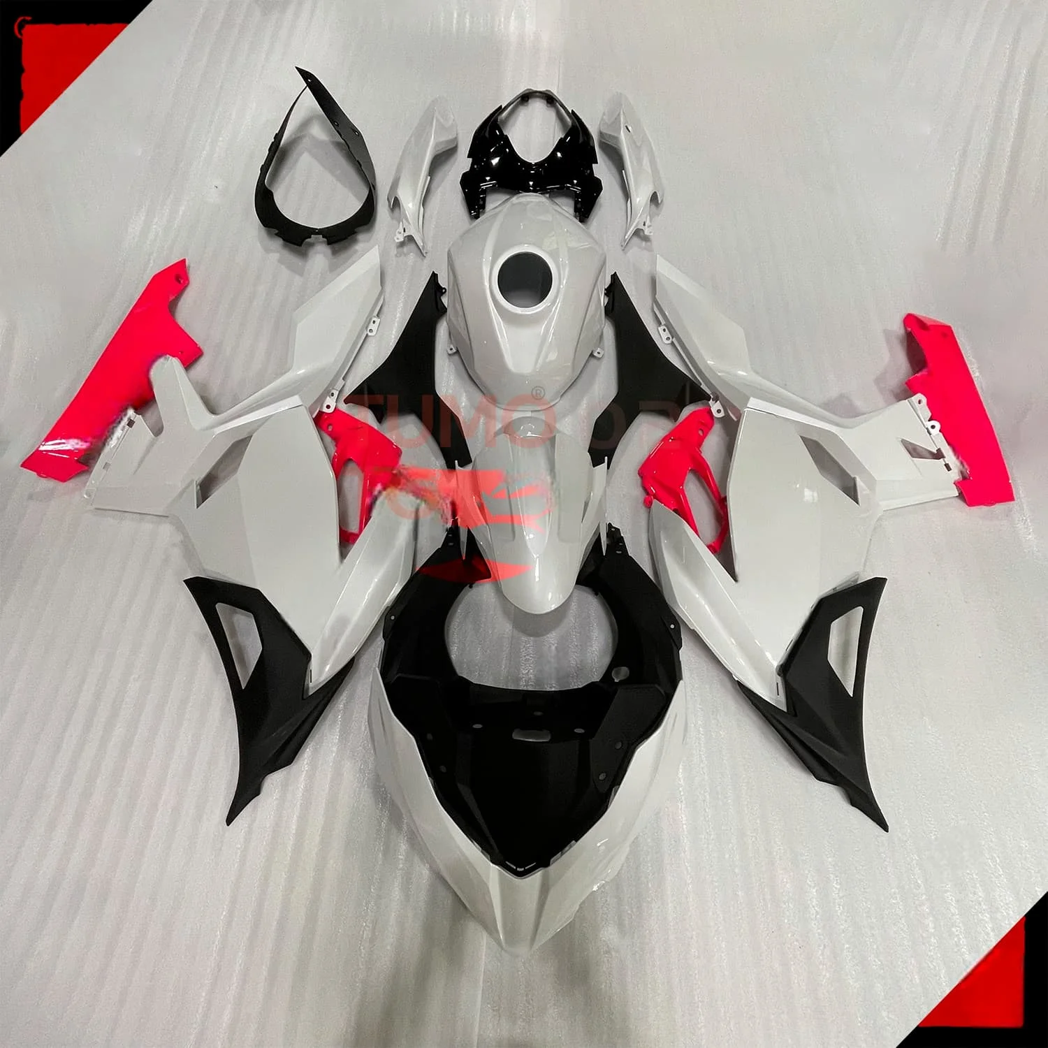 Suitable for Kawasaki Ninja 400 ninja 18-21 22 models, all body printed modified motorcycle fairing ABS plastic