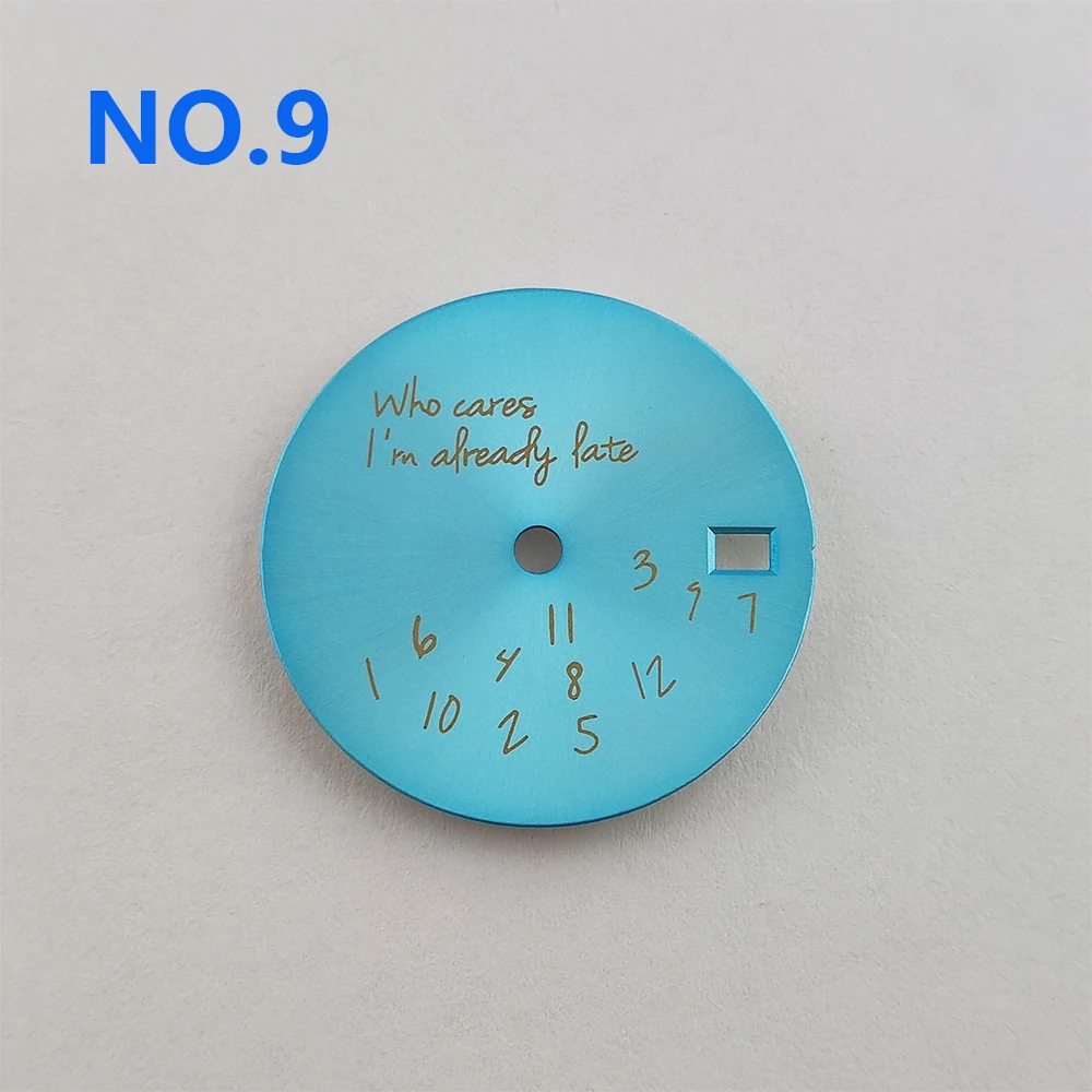 滅菌ダイヤル時計部品、ロゴなし、nh35、nh36ムーブメントに適合、Lifefefee、28.5mm