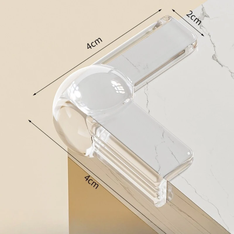 8 protezioni angolari per scrivania con airbag, adesivi angolari morbidi ad angolo retto - Coperture protettive anti-impatto per uso domestico e in ufficio