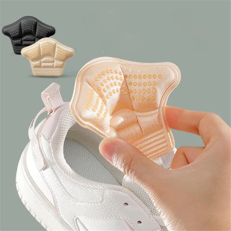 5D Shoe Pad 1Pair Foot Cushion Pads Sports Shoes Adjustable Antiwear Insoles Heel Protector Liner Ankle Sticker Insole Inserts