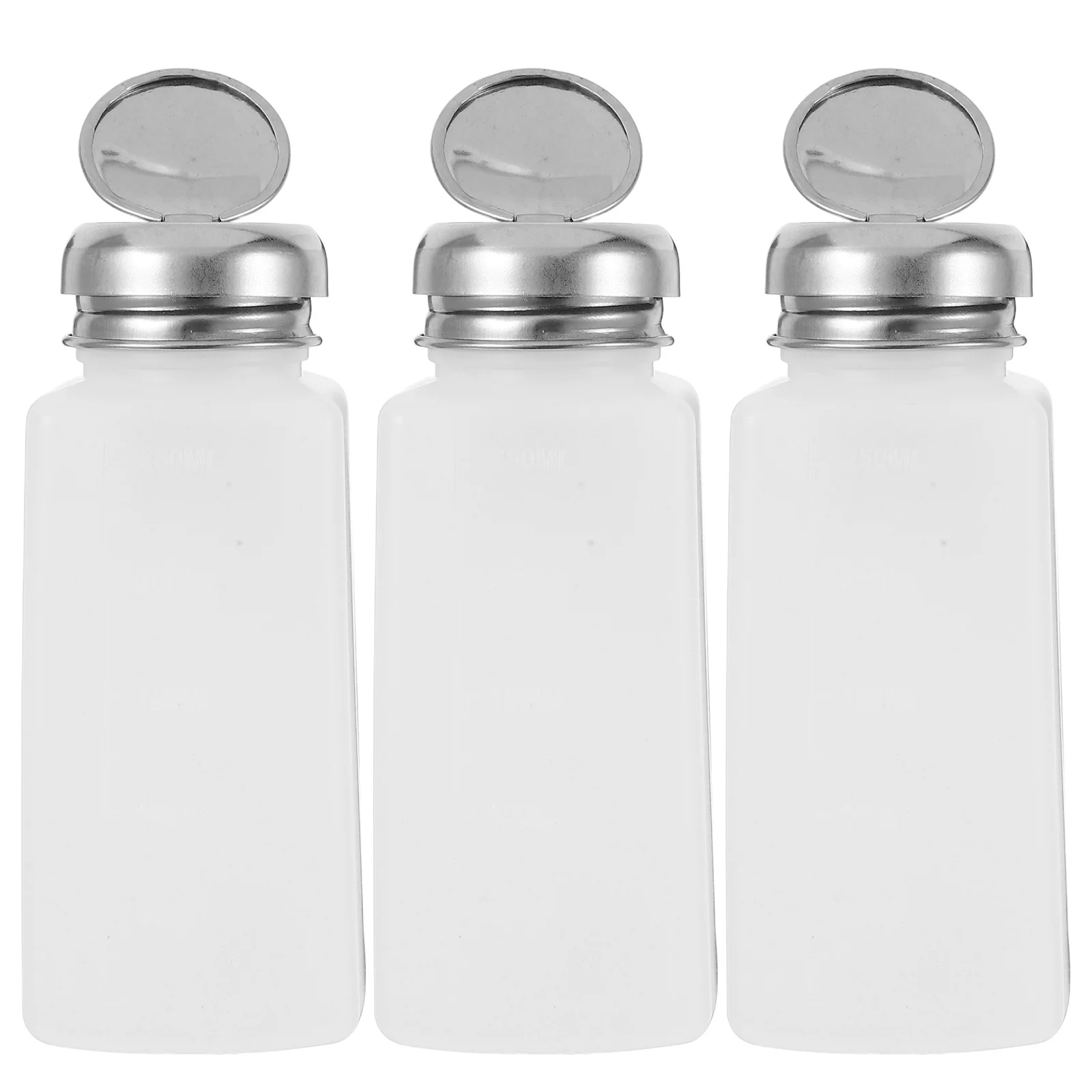 5 Pcs Push Alcohol Bottle Fruit Peeler Compact Pump Bottles Solvent Handwashing Fluid Plastic Liquid Soap Dispenser Travel