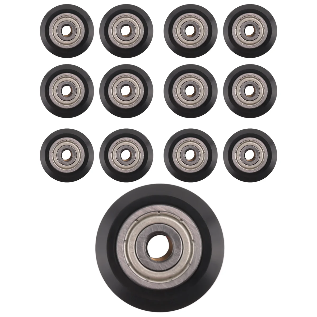 [13Pcs/Pack]3D Printer POM Pulley Wheels 625Zz Linear Bearing Ulley Passive Round Wheel Roller for Creality CR10,Ender 3—AA56