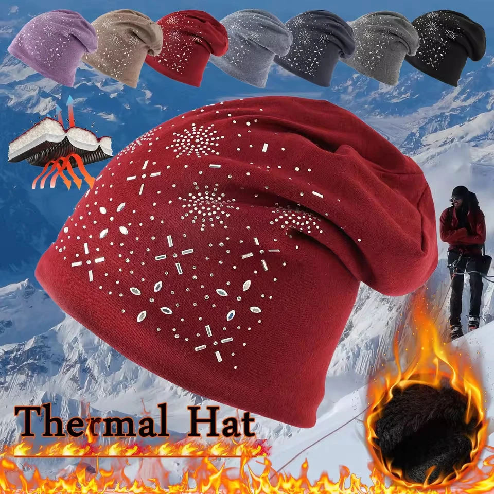 Mens Flannels For Winter Womens Flannel Hat Winter Hats For Women Men Soft Slouchy Warm Hat Fleece Warm Hunting Hats Men